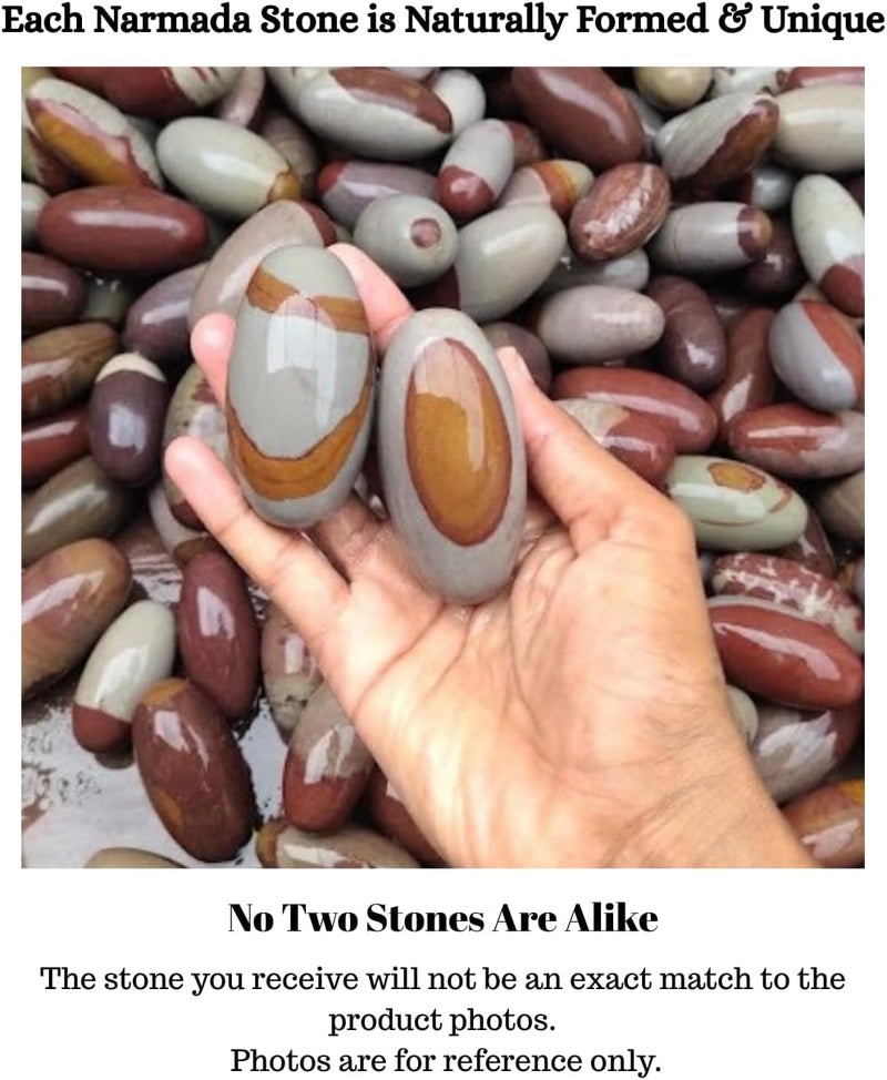 ESPLANADE Narmadeshwar Shivling Shiva Lingam Narmada Stone Jaladhari Narmada Stone for Temple Mandir Home - Brown - 4.25" Inches, Religious - Image 5